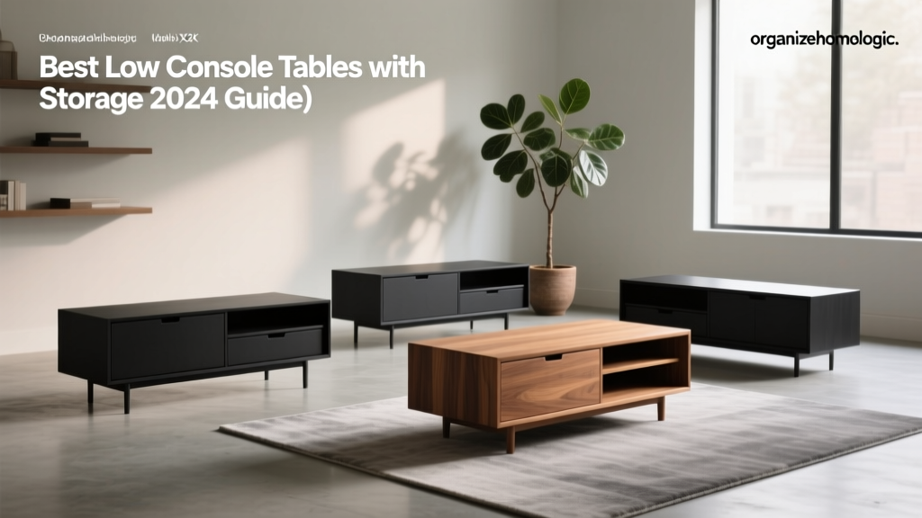 Best Low Console Tables with Storage (2024 Guide)