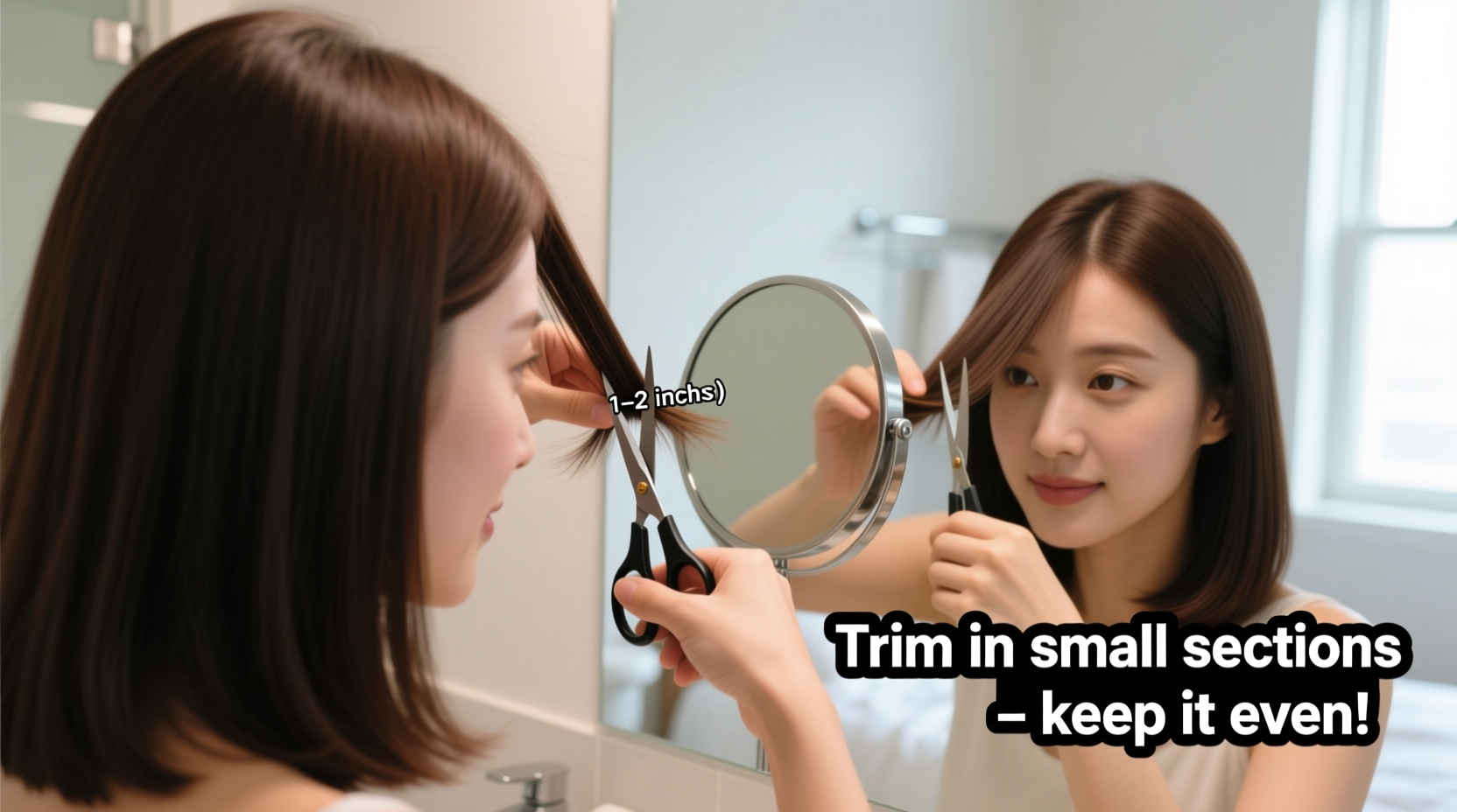 how to trim your own bangs at home without creating a disaster
