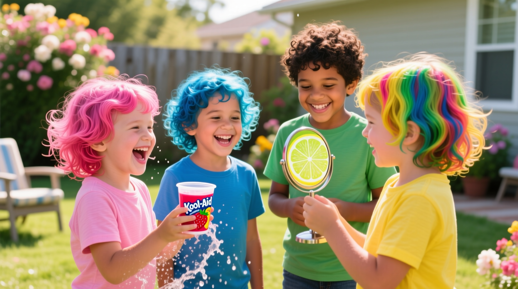 dye your kids hair with kool aid