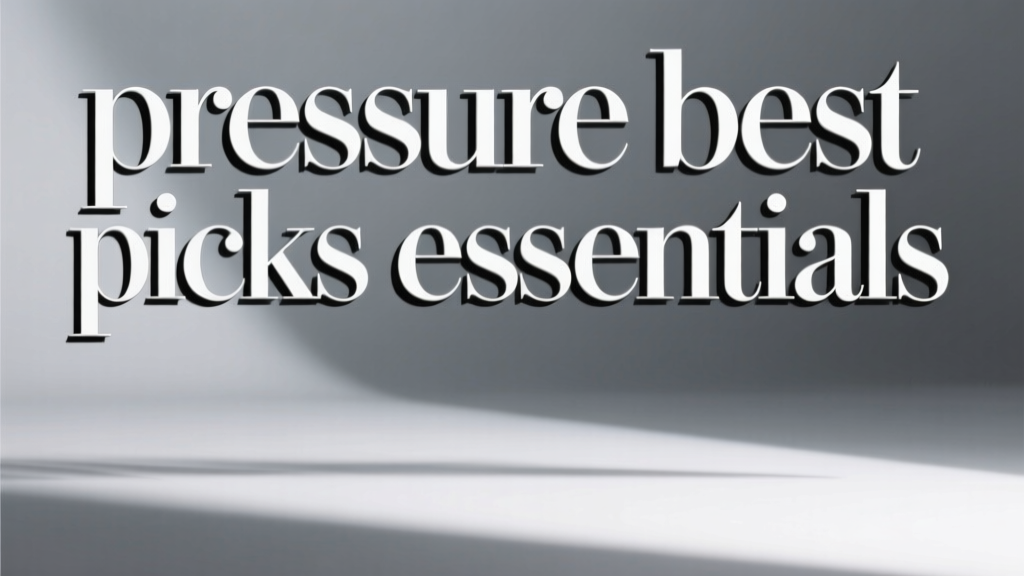 Pressure Best Picks Essentials: Science-Backed Tools for Accurate Blood Pressure Monitoring at Home