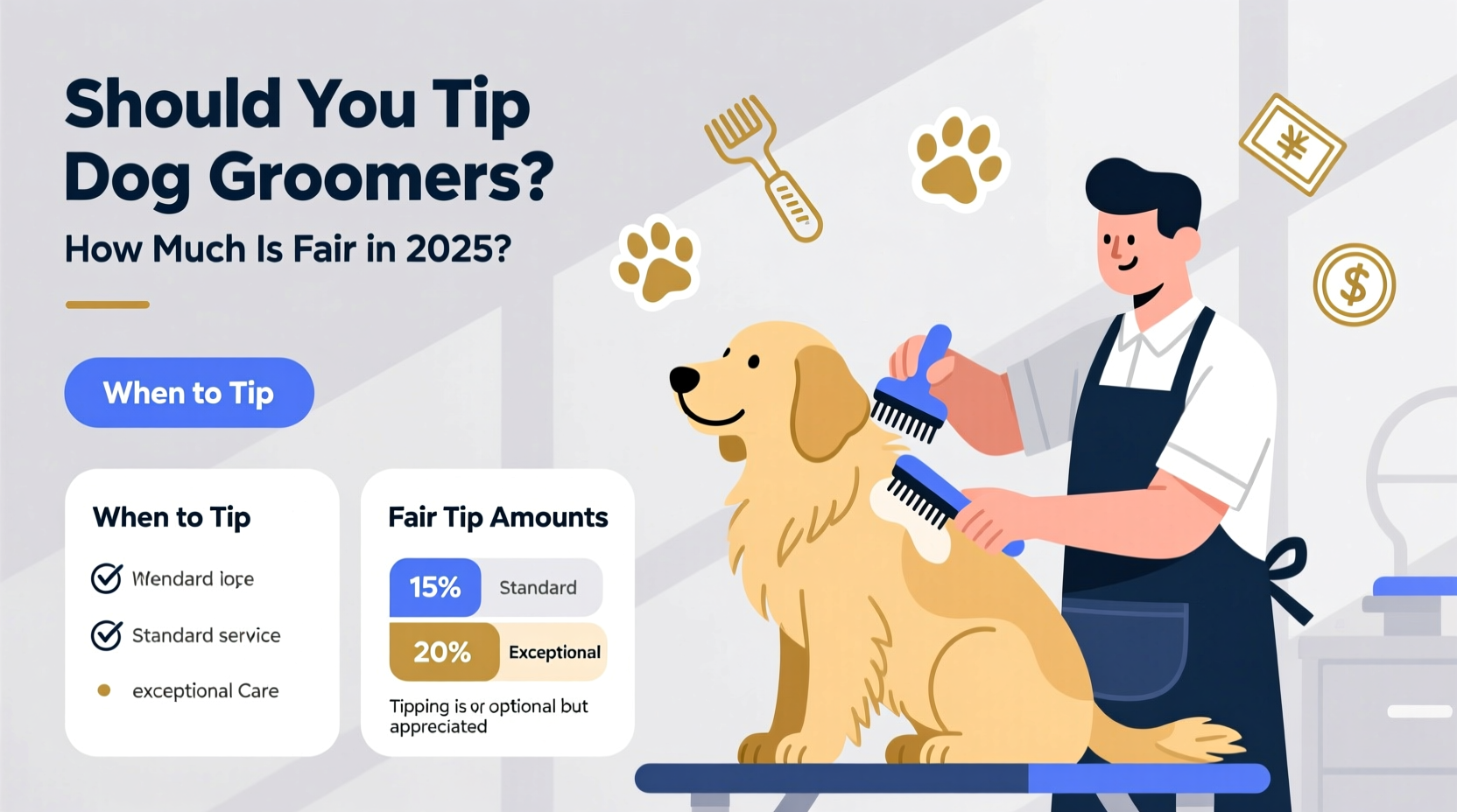should you tip dog groomers and how much is considered fair in 2025