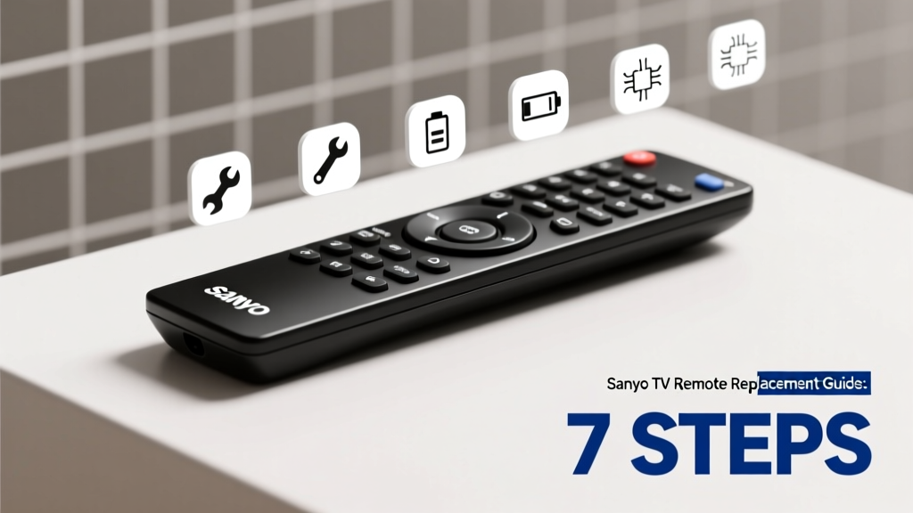 Sanyo TV Remote Replacement Guide: 7 Steps