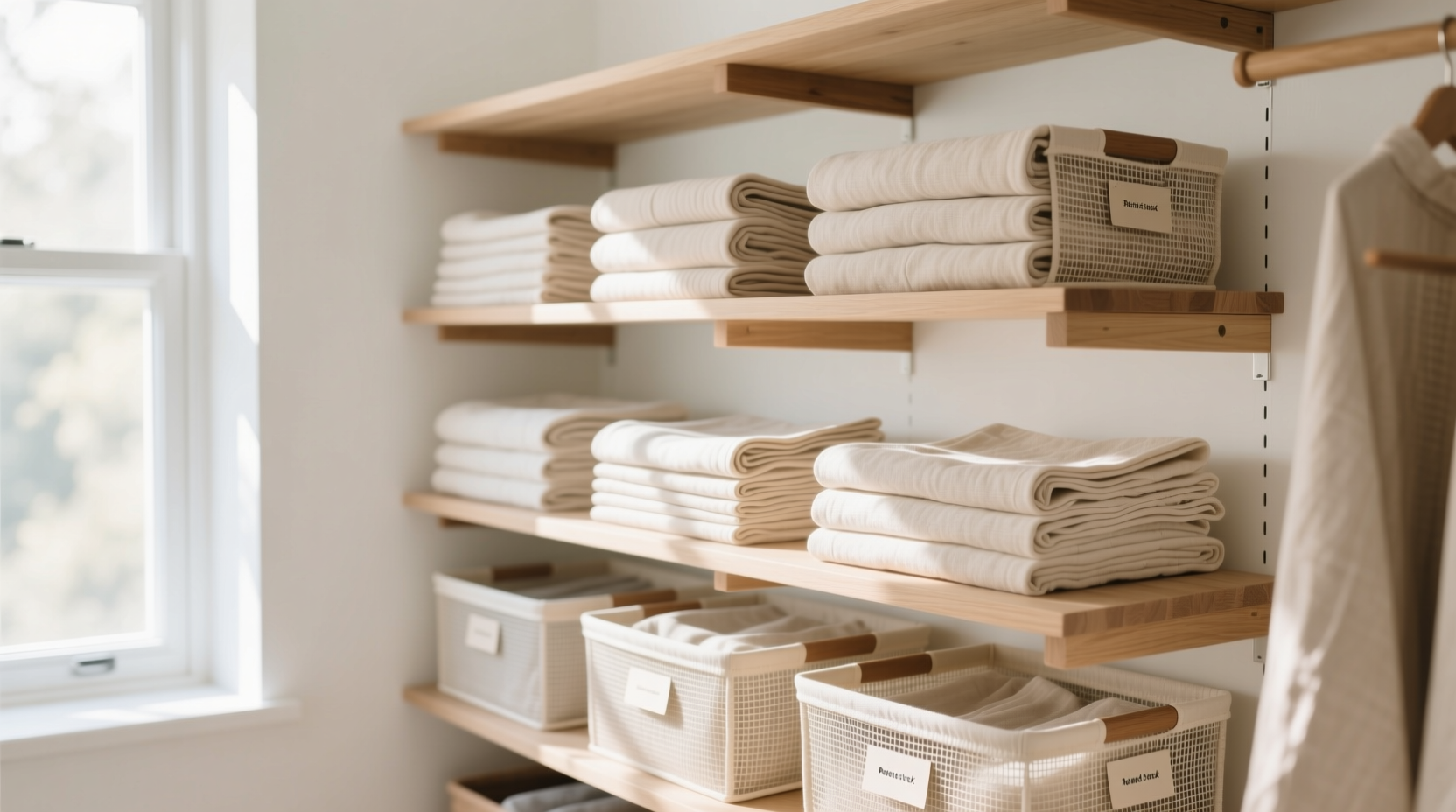 closet organization tips for wrinkle free linens
