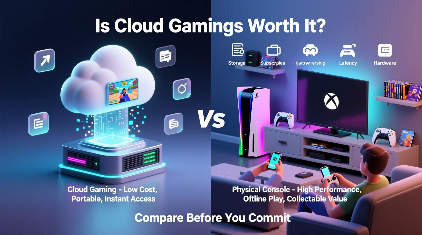 is subscribing to cloud gaming services worth it over owning physical consoles