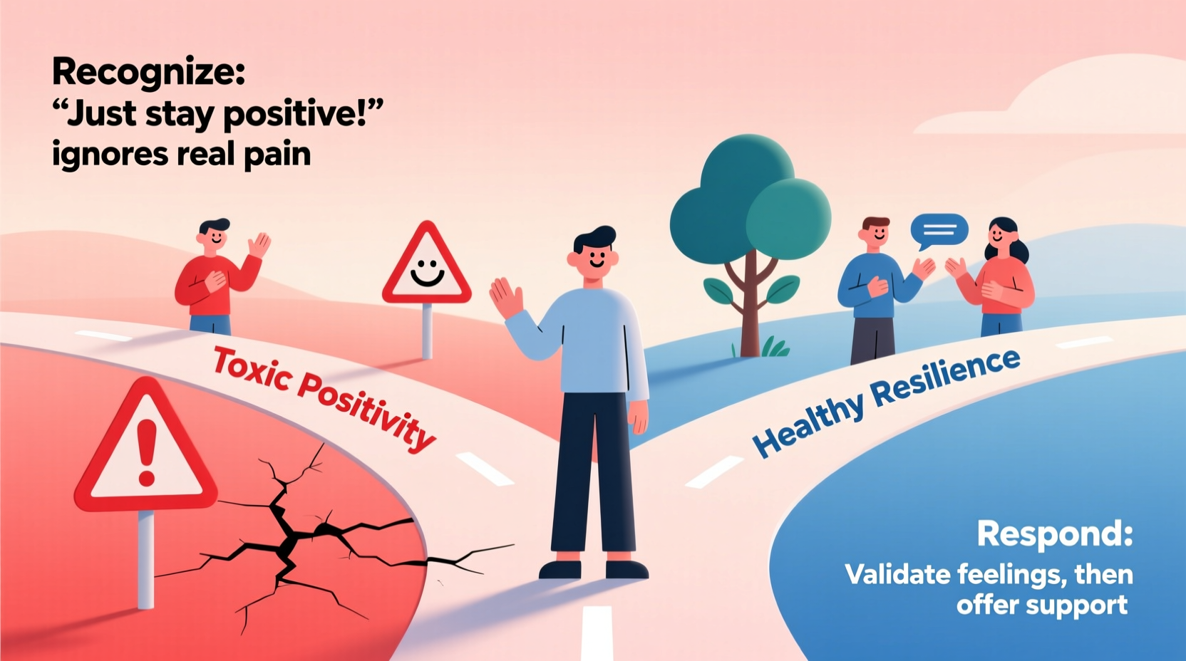 how to spot toxic positivity and respond without shutting down