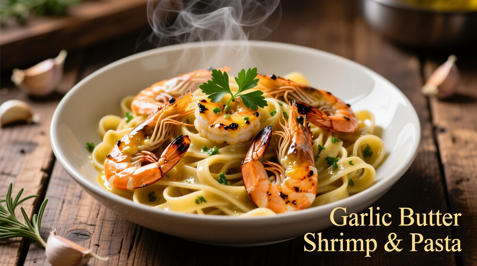 Perfect Garlic Butter Shrimp and Pasta Recipe in 25 Minutes