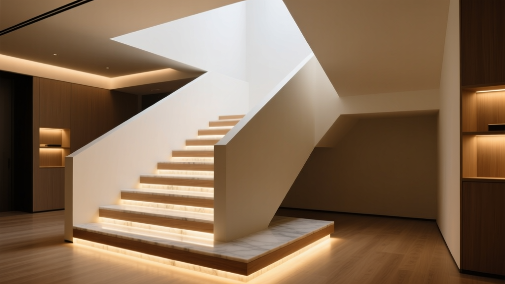 Code-Compliant Staircase Edge Lighting