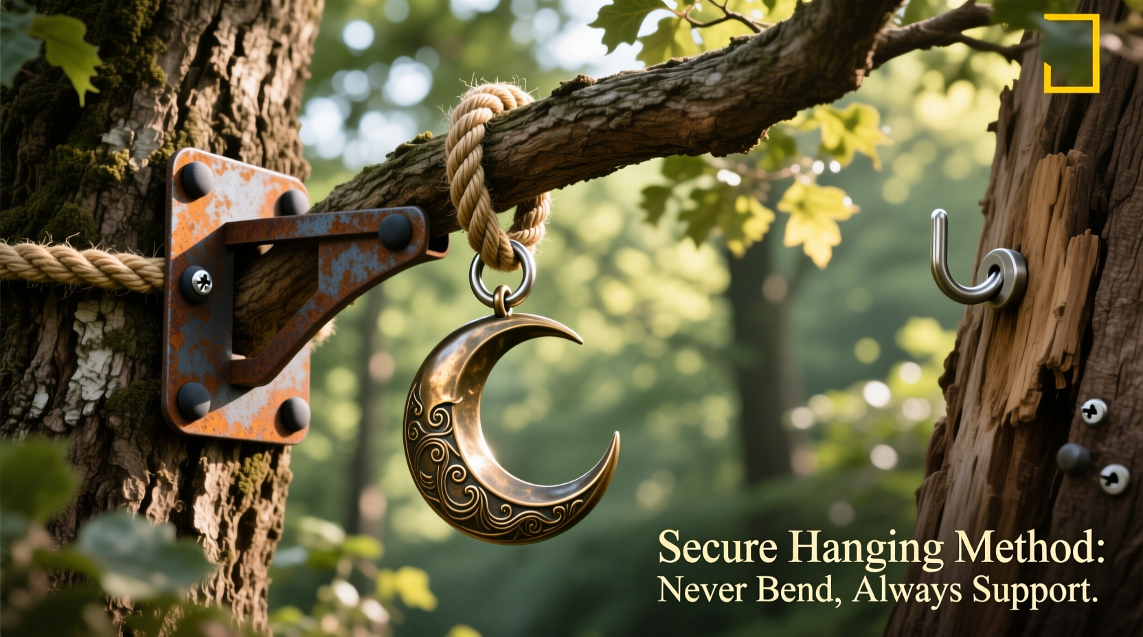 how to hang heavy ornaments securely without bending tree branches