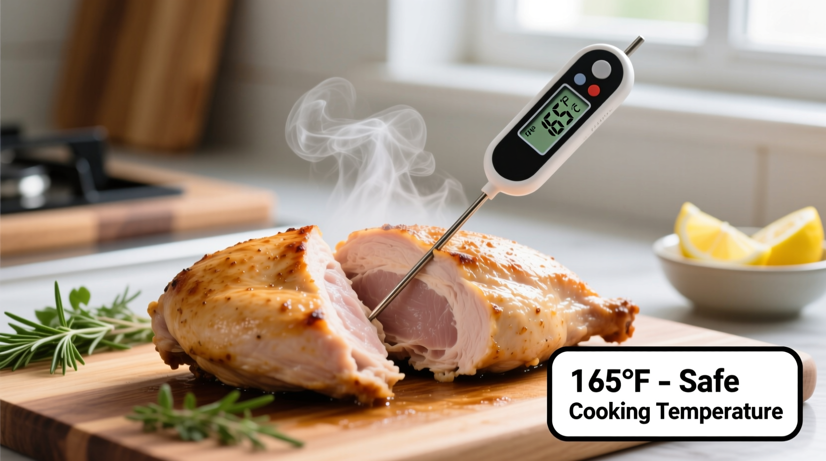 what temp is chicken cooked at