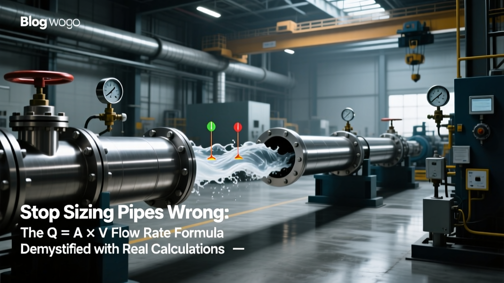 Q = A × V Flow Rate Formula: Pipe Sizing Guide