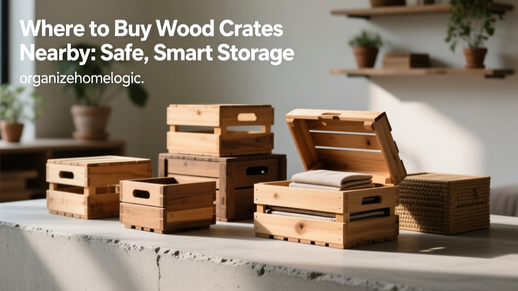 Where to Buy Wood Crates Nearby: Safe, Smart Storage
