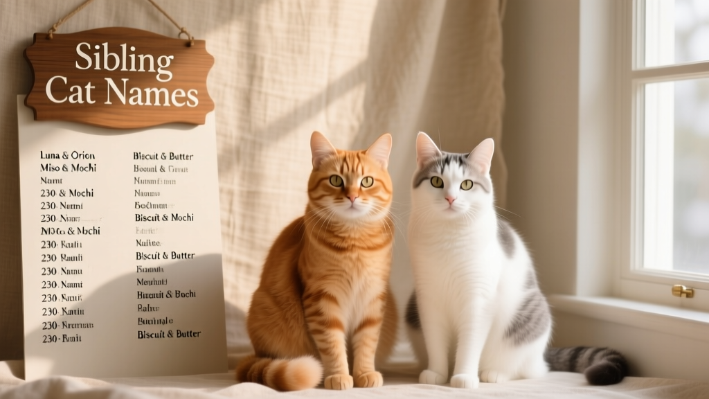 230+ Brother & Sister Cat Names for Sibling Cats