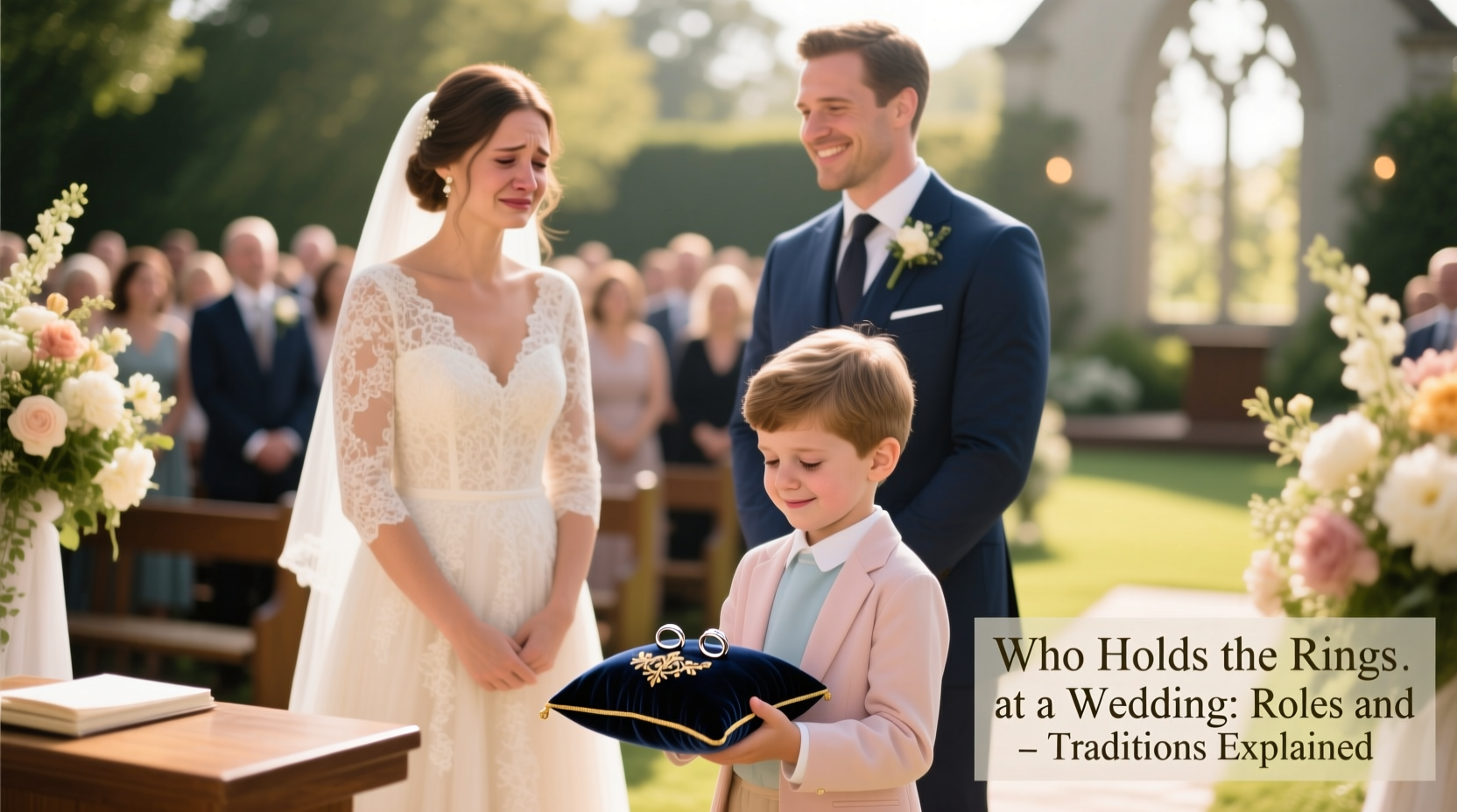who holds the rings at a wedding