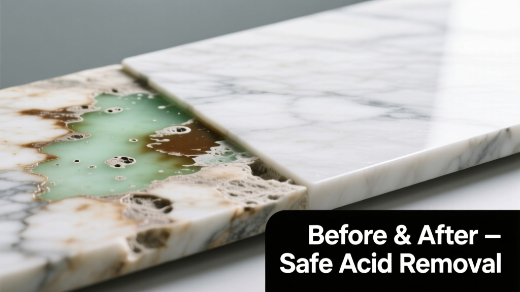How to Remove Battery Acid from Marble Safely
