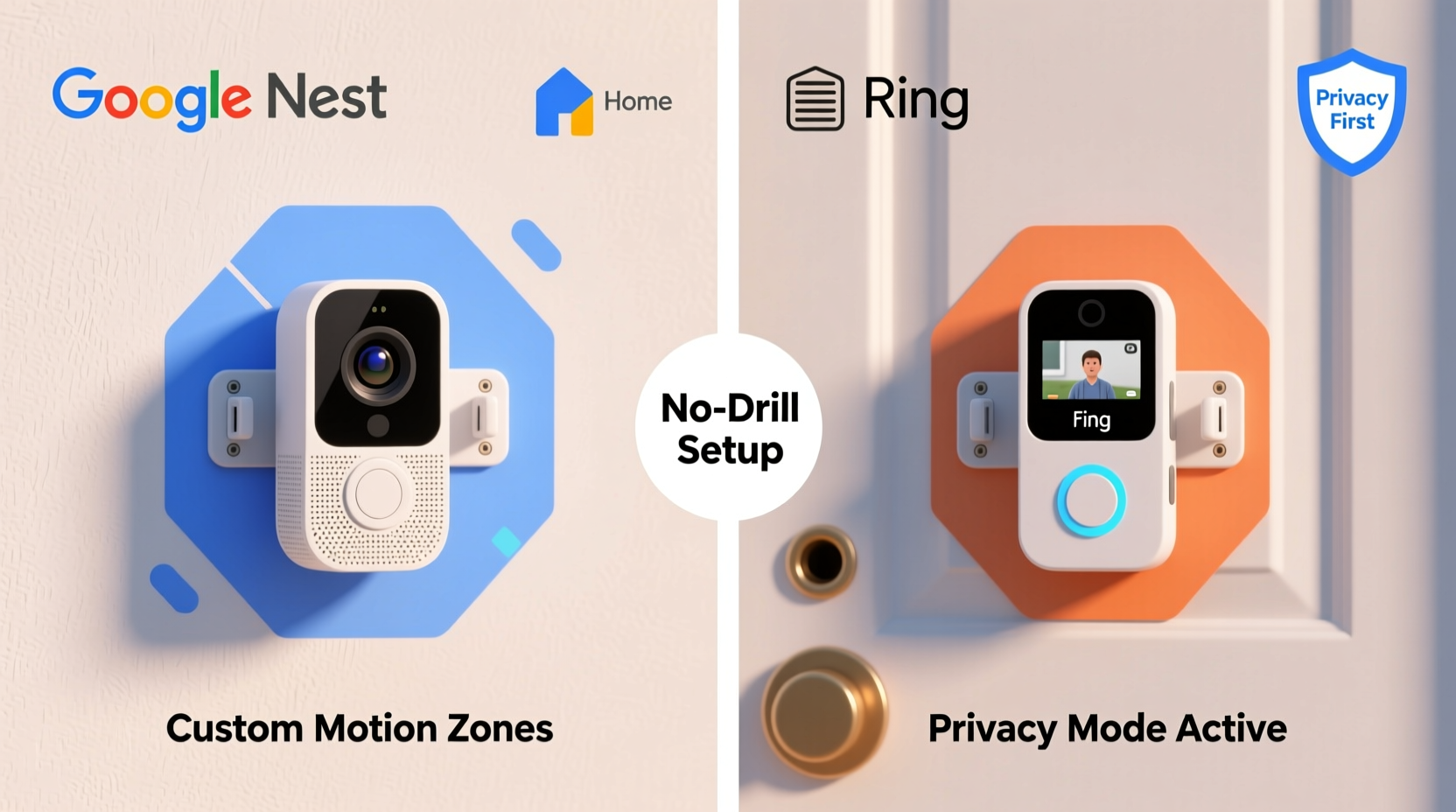 Nest vs Ring for Renters: Motion Zones Without Drilling