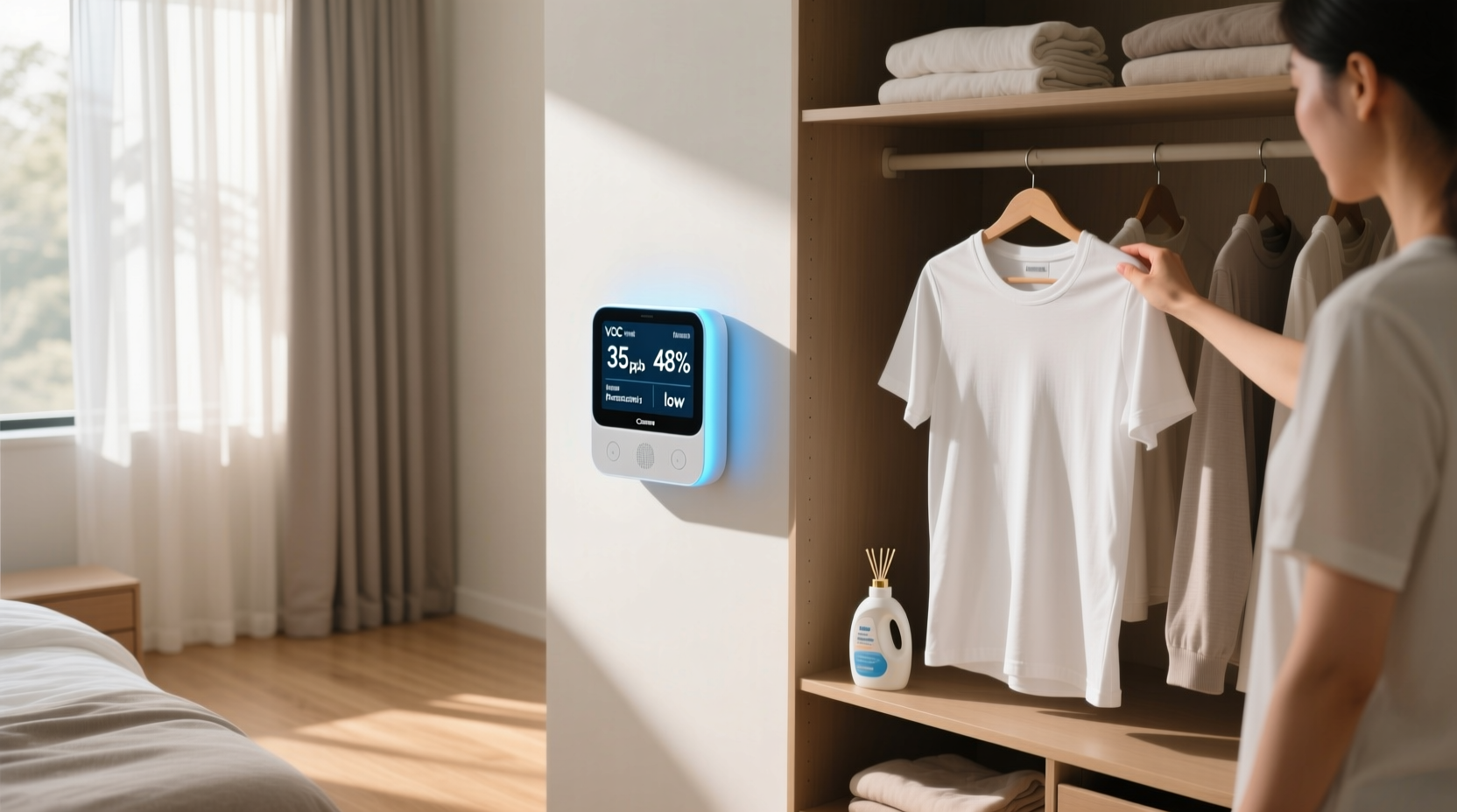 closet air quality monitor for eczema