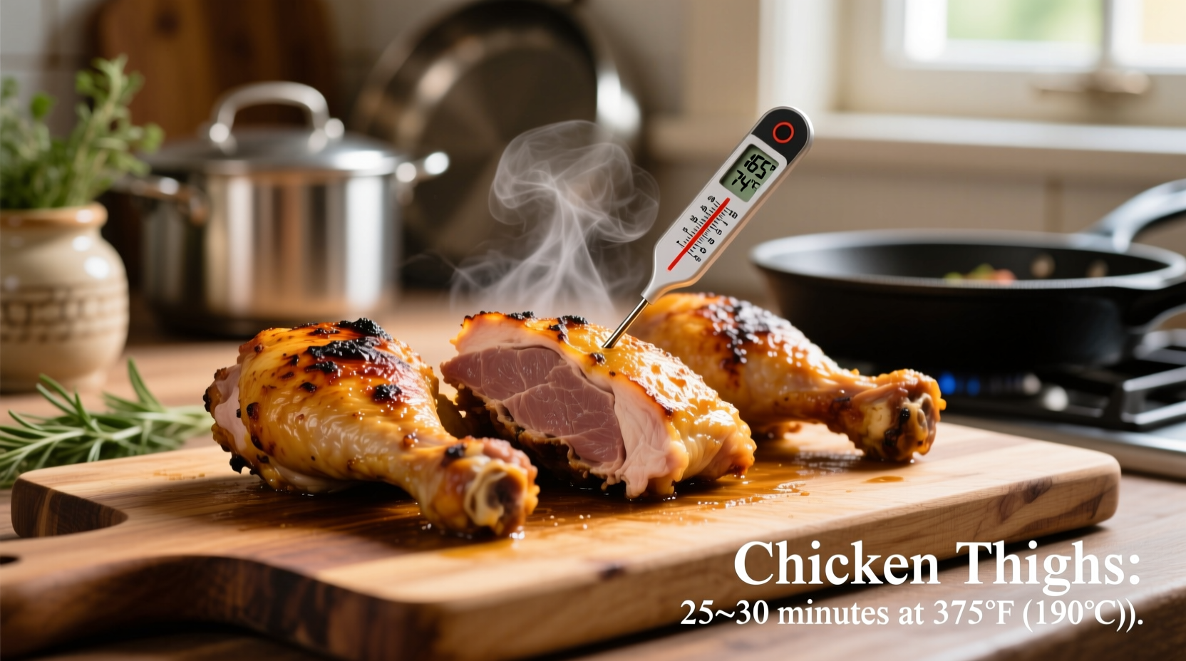 how long do chicken thighs take to cook