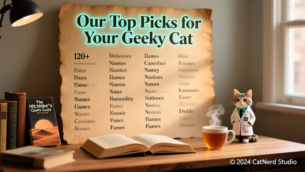 120+ Nerdy Cat Names: Our Top Picks for your Geeky Cat