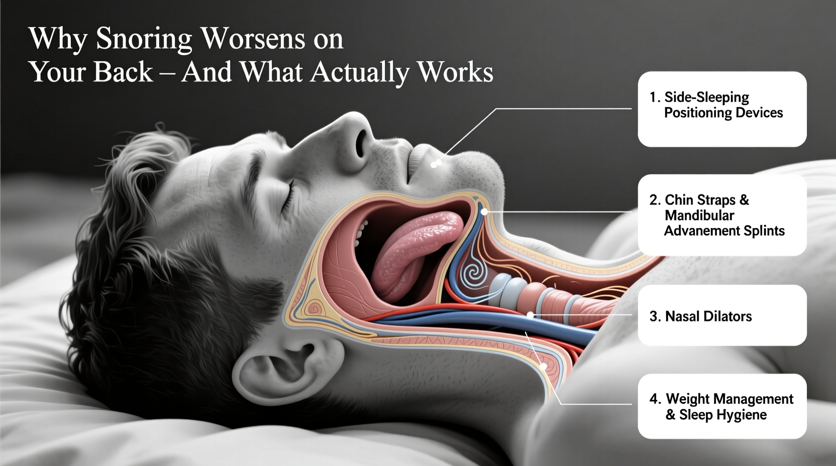 why does my partner snore louder on their back solutions that actually work