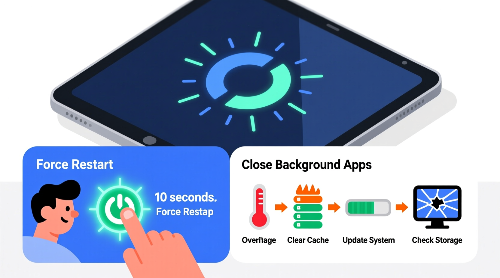 why does my tablet freeze and how to unfreeze it instantly