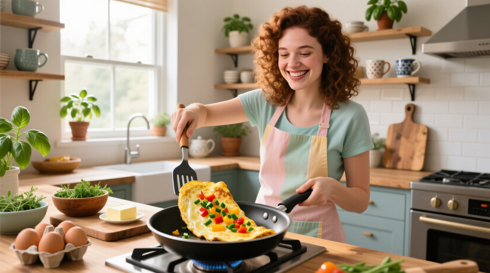 how to with allie making omelets