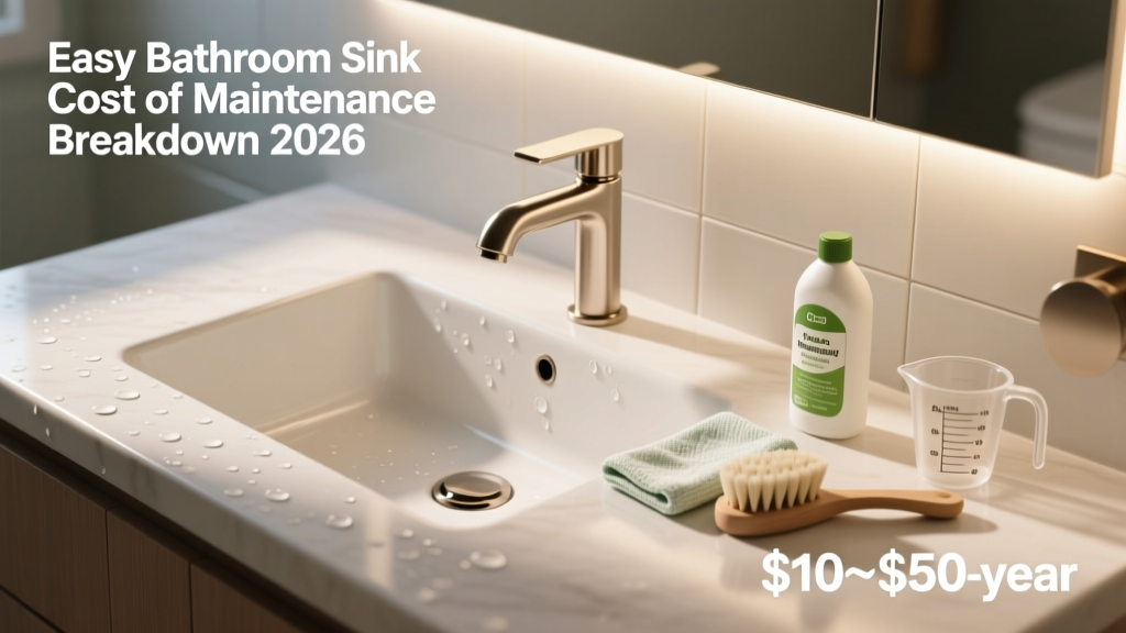 Easy Bathroom Sink Cost of Maintenance Breakdown 2026
