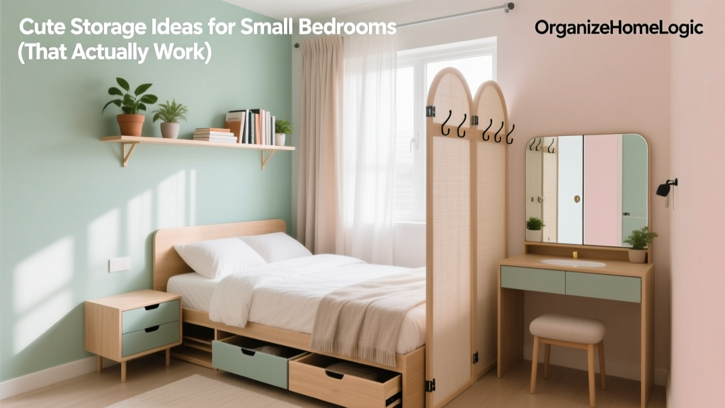 Cute Storage Ideas for Small Bedrooms (That Actually Work)