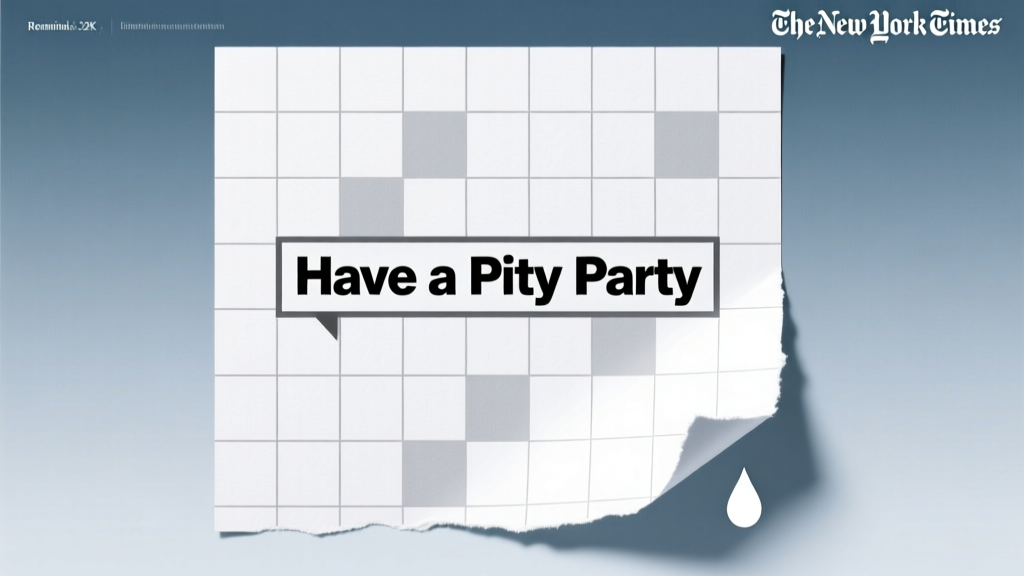 “Have a Pity Party” NYT Crossword Clue (2026)