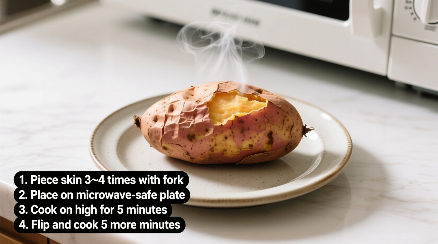 Süßkartoffel in Mikrowelle garen: Schnelle Anleitung mit Profi-Tipps