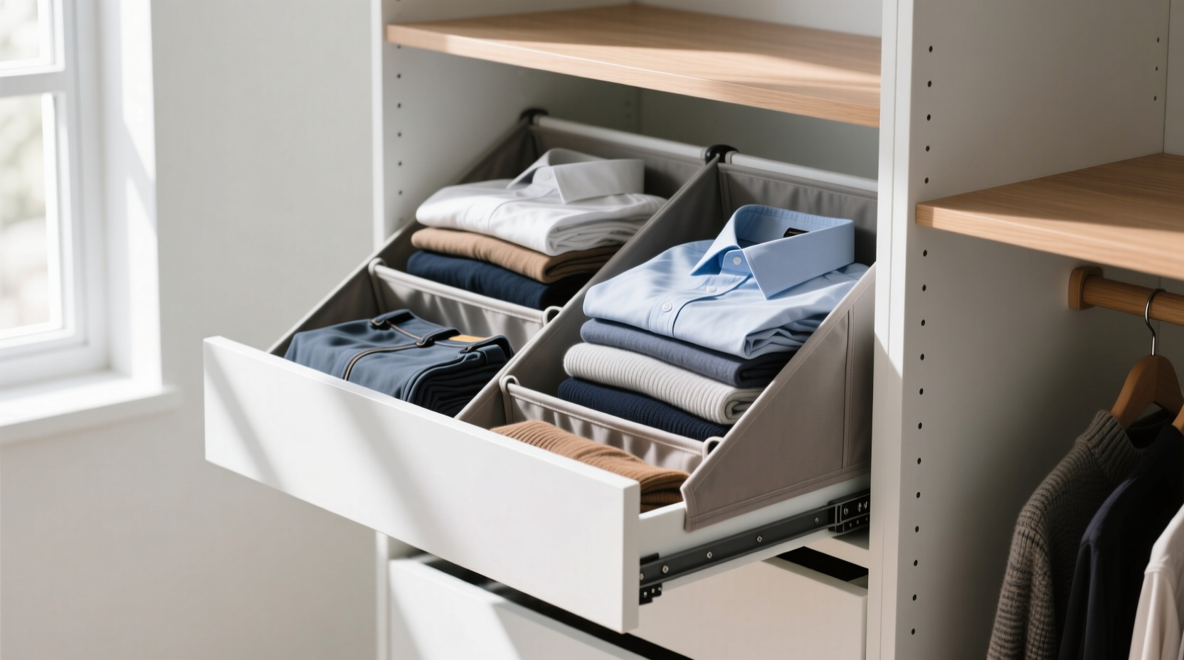 closet organization tips shelf vs drawer dividers