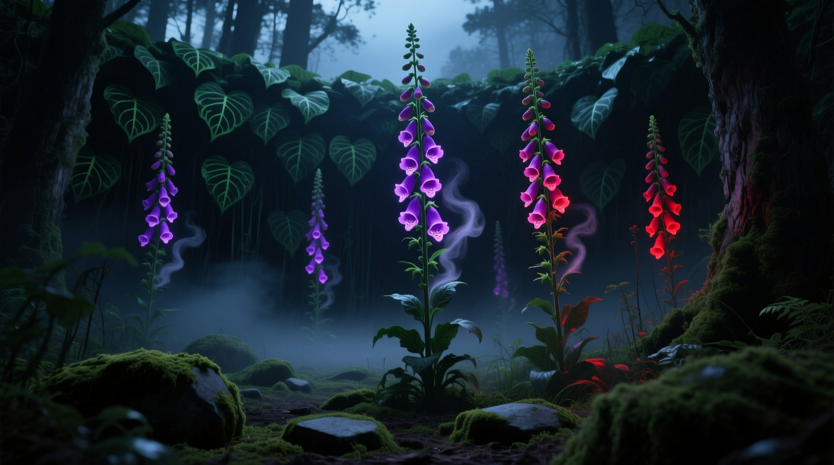 tall toxic foxglove plants