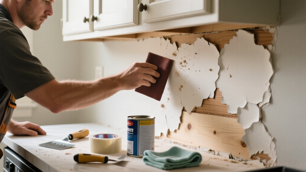 Fix Paint Not Adhering in Kitchen Walls & Cabinets