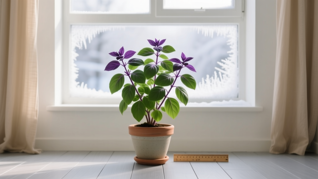 Grow Tulsi Indoors This Winter (No Grow Lights Needed)