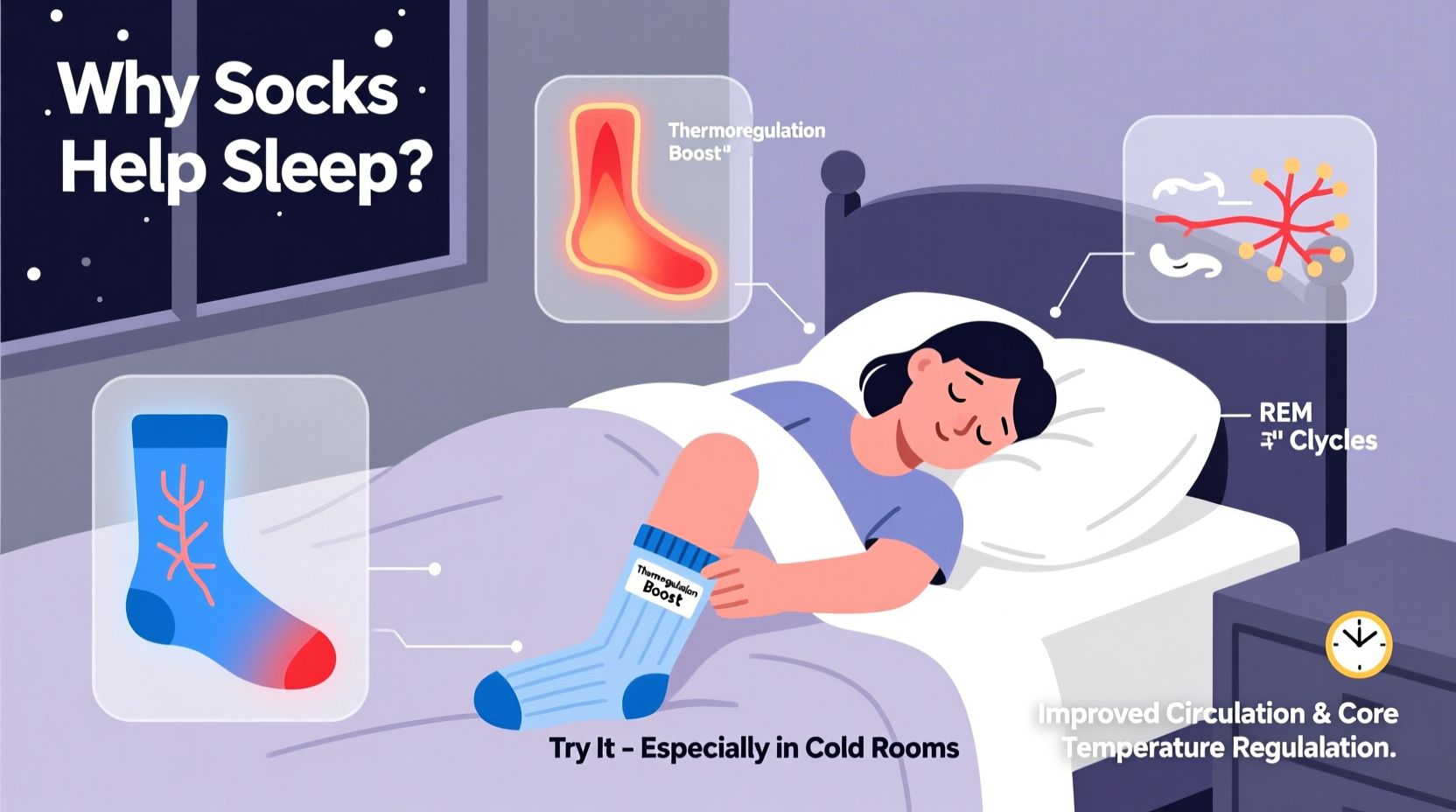 why do some people swear by sleeping with socks on and should you try it