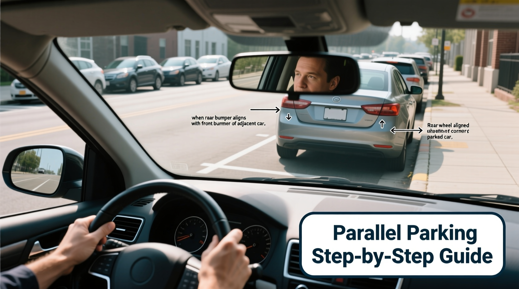 how to parallel park perfectly using your mirrors step by step guide