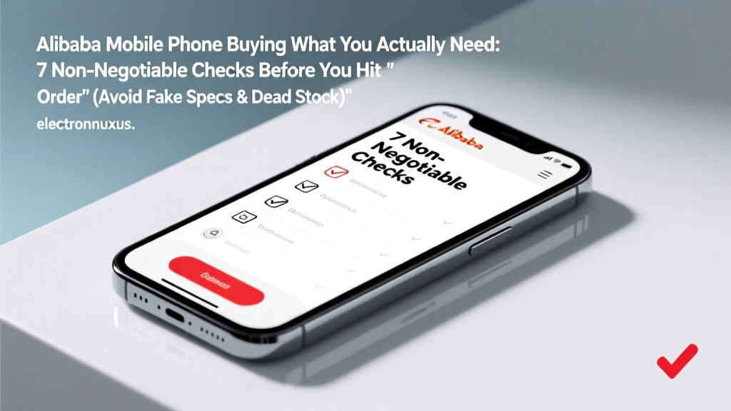 Alibaba Mobile Phone Buying What You Actually Need: 7 Non-Negotiable Checks Before You Hit 'Order' (Avoid Fake Specs & Dead Stock)