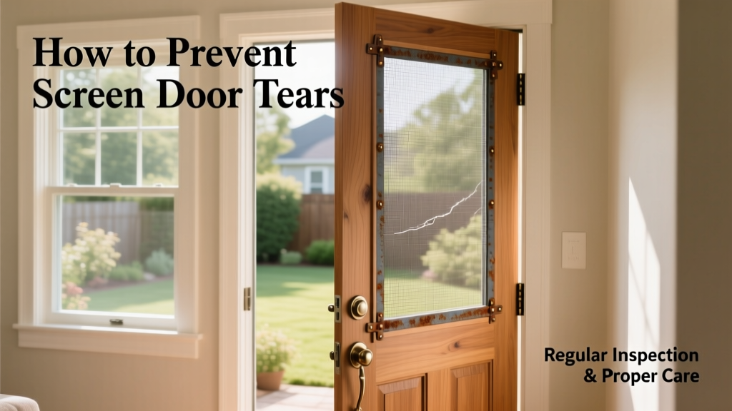 How to Prevent Screen Door Torn: A Homeowner’s Maintenance Guide