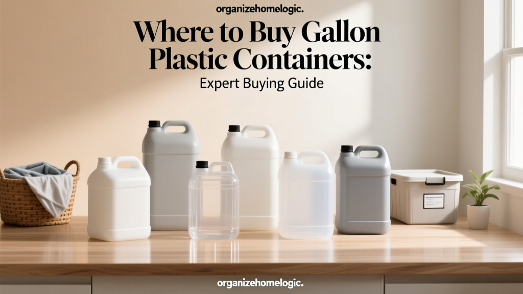 Where to Buy Gallon Plastic Containers: Expert Buying Guide