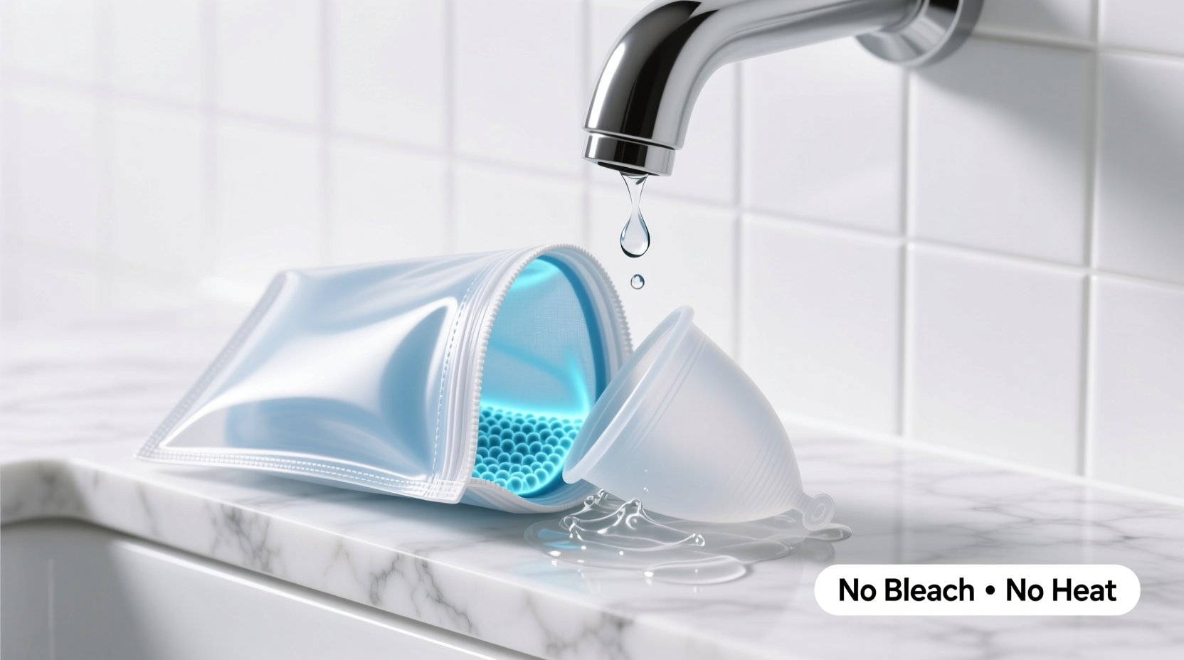 how to clean a menstrual cup pouch safely