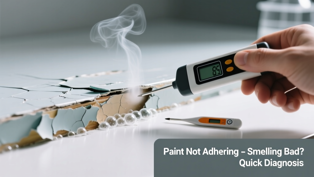 Paint Not Adhering & Smelling Bad: Quick Diagnosis