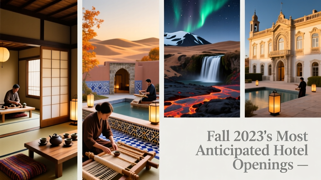 The Most Exciting Fall Hotel Openings of 2023: Where Design, Culture, and Sustainability Converge