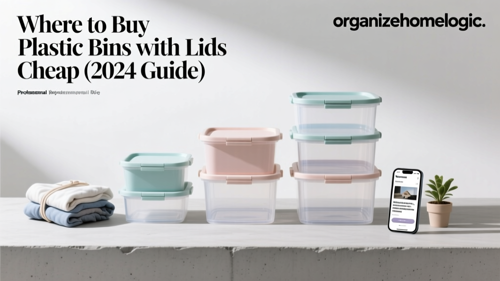 Where to Buy Plastic Bins with Lids Cheap (2024 Guide)
