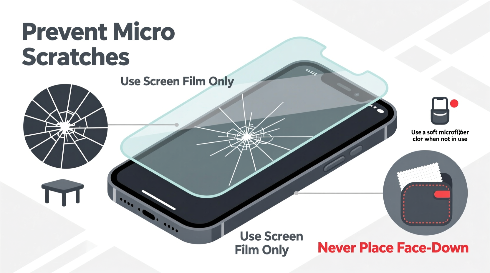 how to protect your phone screen from micro scratches without a case