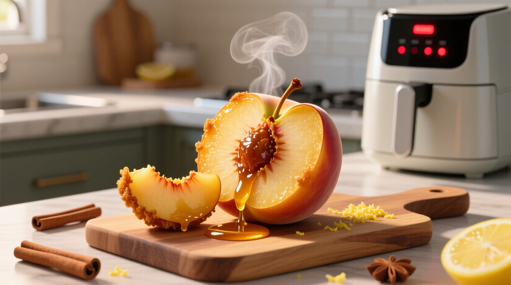 you should air fry your peaches