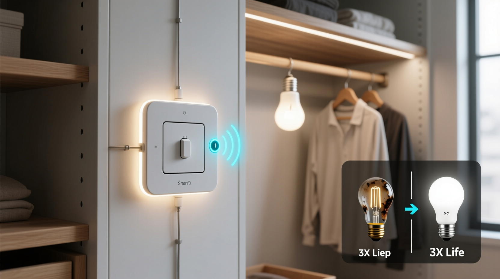 closet lighting motion sensor vs timer switch