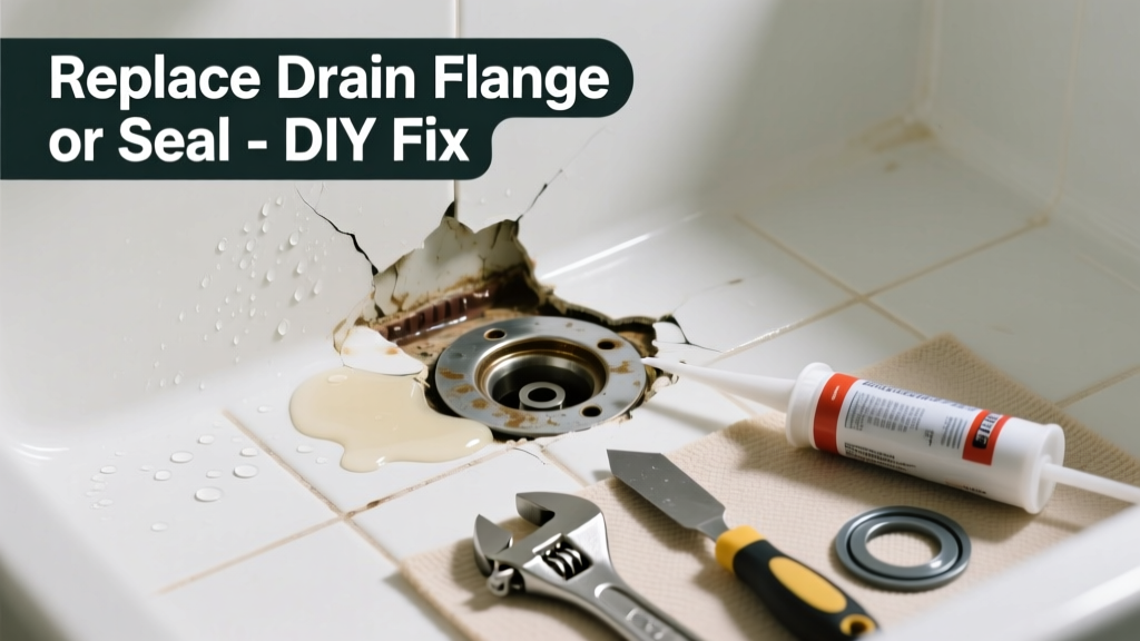 Shower Pan Leaking? Replace the Drain Flange or Seal