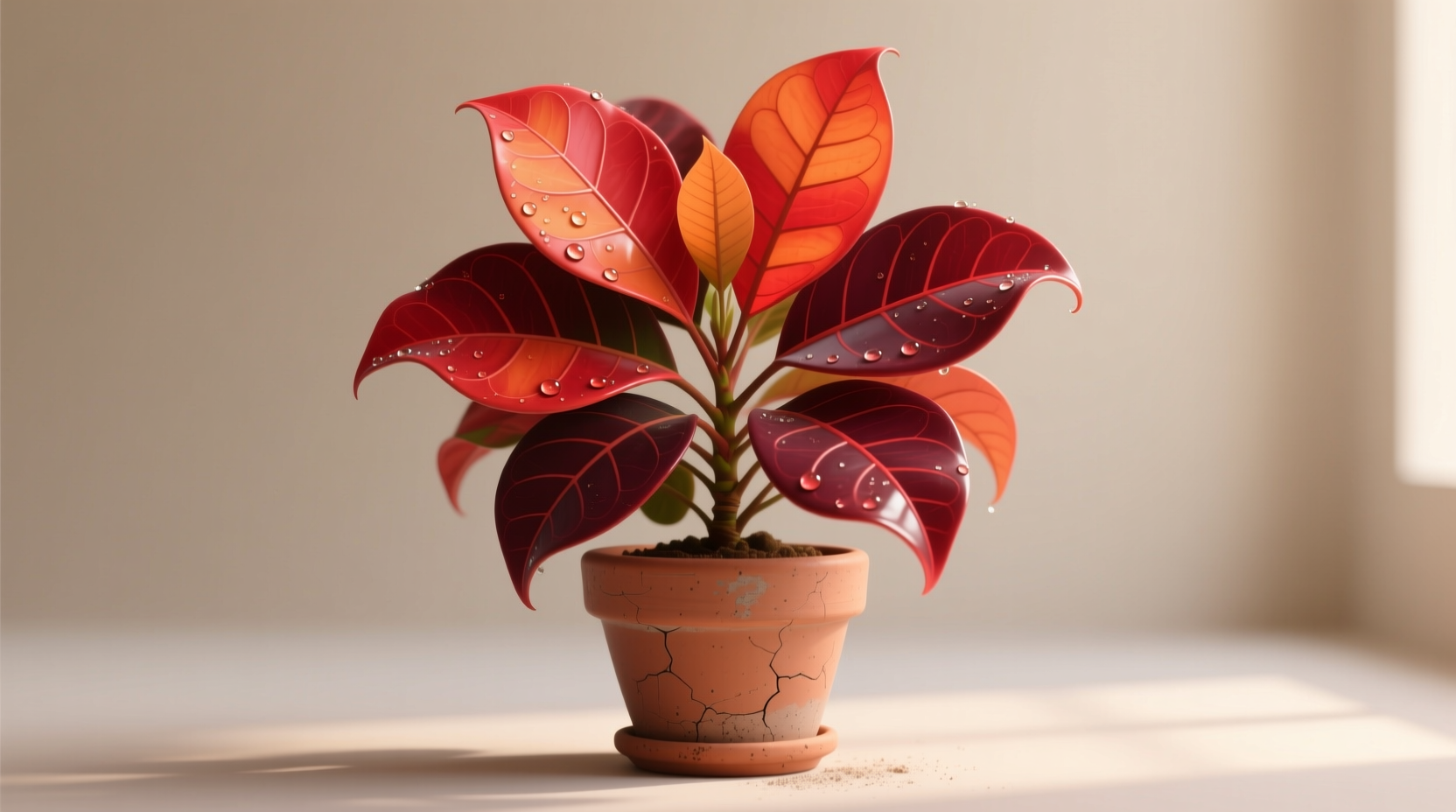 red croton plant