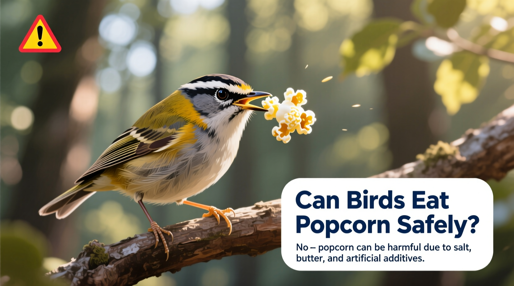 should birds eat popcorn