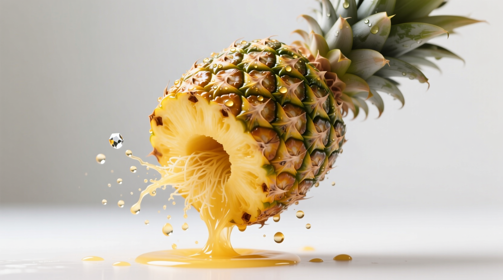get a sweeter juicier pineapple by flipping it upside