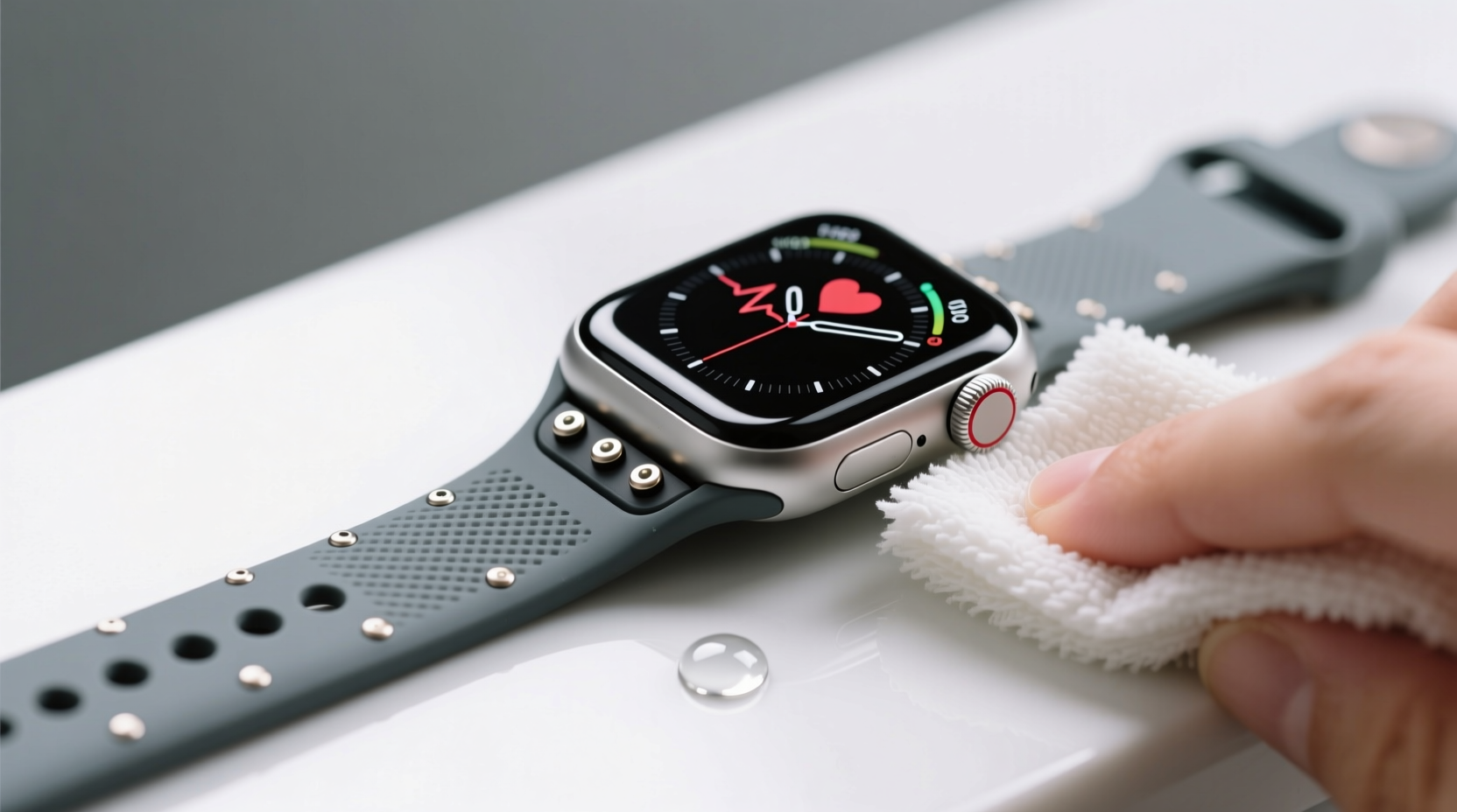 how to wash a smartwatch band safely